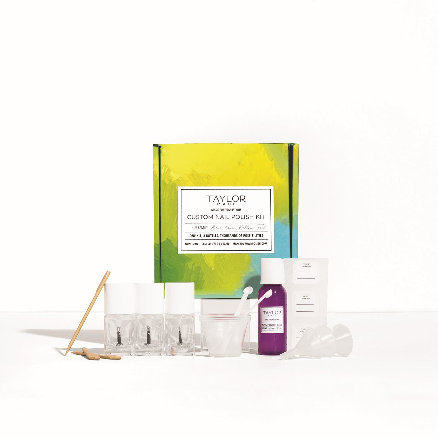 Blue | Green | Yellow | Teal Polish Kit